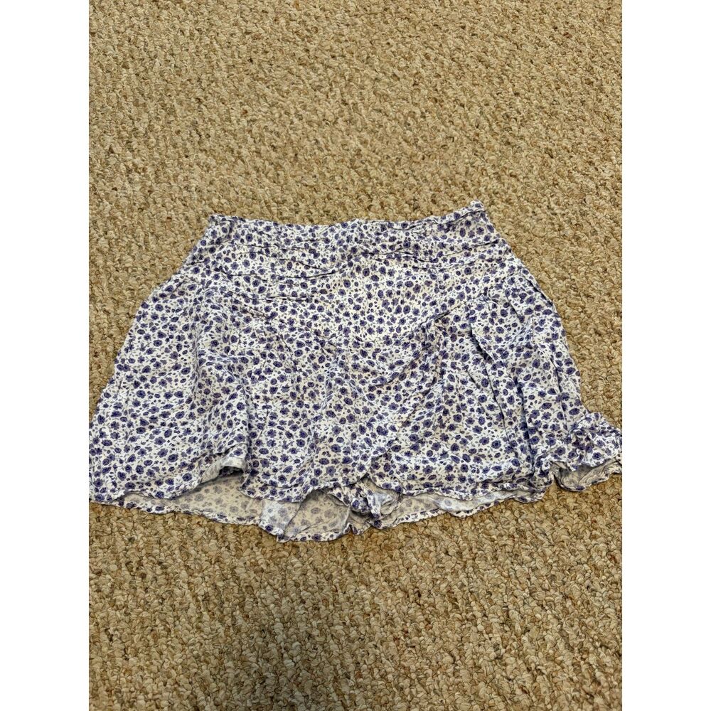 Purple and White Floral skirt